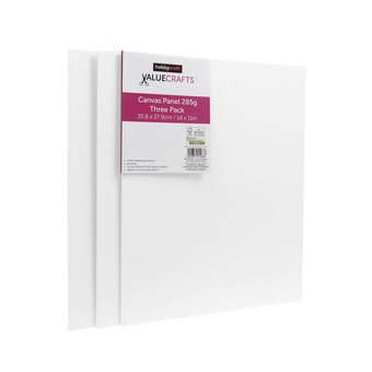 Canvas Panel 35.6cm x 27.9cm 3 Pack