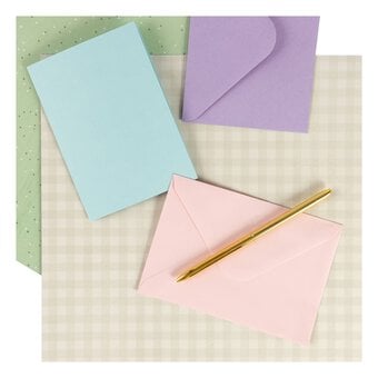 Pastel Cards and Envelopes C6 50 Pack