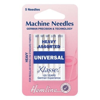 Hemline Assorted Heavy Machine Needle 5 Pack
