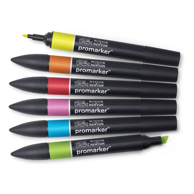 Winsor & Newton Vibrant Tone Promarkers 6 Pack image number 1