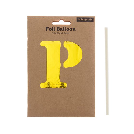 Extra Large Gold Foil Letter P Balloon image number 3