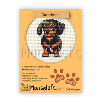 Mouseloft Stitchlets Dachshund Cross Stitch Kit