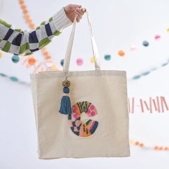 How to Personalise a Canvas Bag with Punch Needle