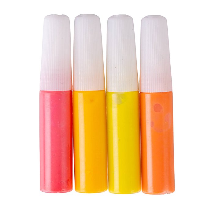Neon Suncatcher Paint Pens 6ml 4 Pack image number 1