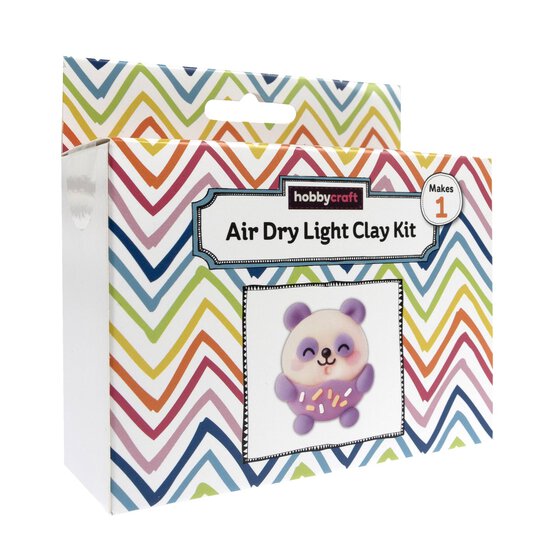 Doughnut Panda Air Dry Light Clay Kit image number 1