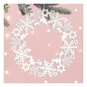 Snowflake and Star Wooden Wreath 20cm image number 1