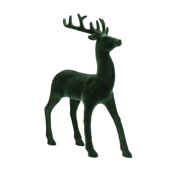Green Velvet Stag 32cm  image number 2