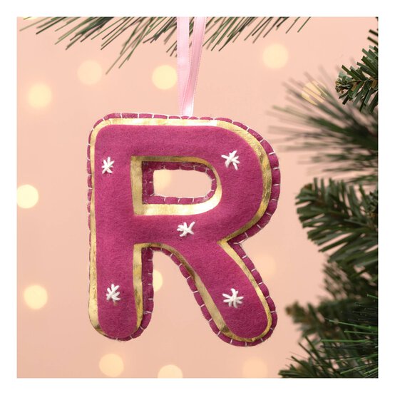 Hanging Felt Letter R Decoration image number 1