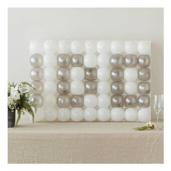 White Balloon Wall Grid and Balloons Bundle image number 8