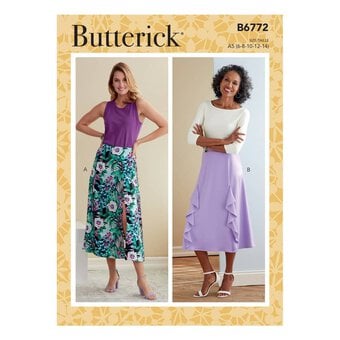 Butterick Women’s Skirt Sewing Pattern B6772 (16-24)