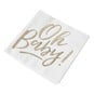 Ginger Ray Oh Baby Napkins 16 Pack image number 1