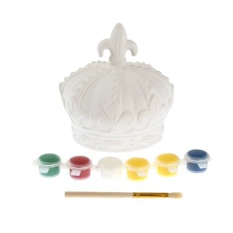 Paint Your Own Crown Money Box