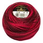 DMC Red Pearl Cotton Thread on a Ball Size 8 80m (115) image number 1