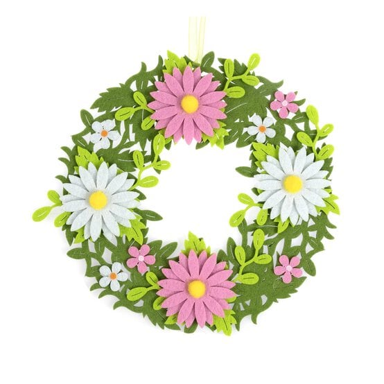 Felt Easter Wreath 31cm image number 3