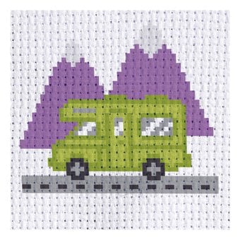 Mini Campervan Cross Stitch Kit