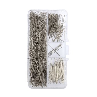 Silver Pins 1000 Pack 
