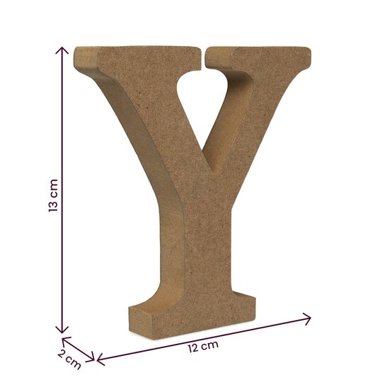 MDF Wooden Letter Y 13cm image number 4
