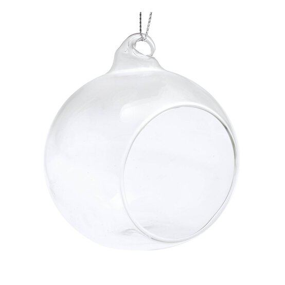 Hanging Fillable Glass Bauble 8cm image number 3