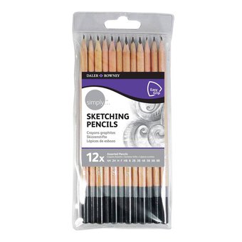 Daler-Rowney Simply Sketching Pencil Set 12 Pack