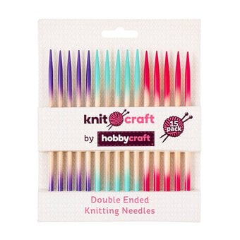 Knitcraft Double Ended Knitting Needles 15 Pack