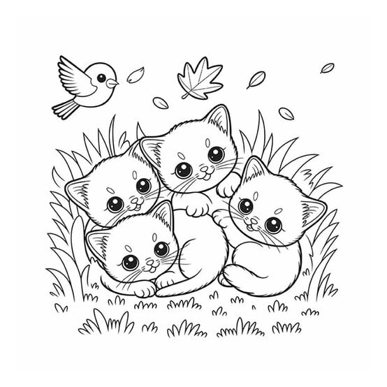 Cute Cozy Colouring: Kittens image number 4