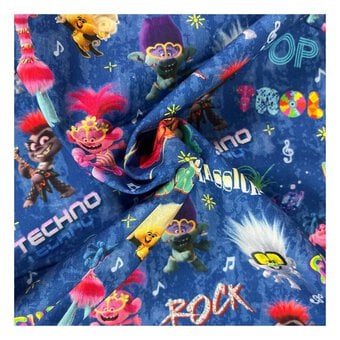 Trolls Tribes Cotton Fabric by the Metre