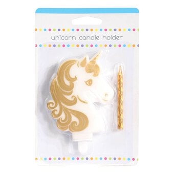 Baked With Love Unicorn Candle Holder