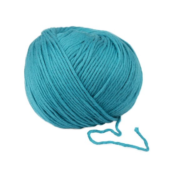Wool and the Gang Turquoise Waters Shiny Happy Cotton 100g image number 3