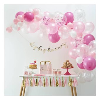 Ginger Ray Pink Balloon Arch Kit