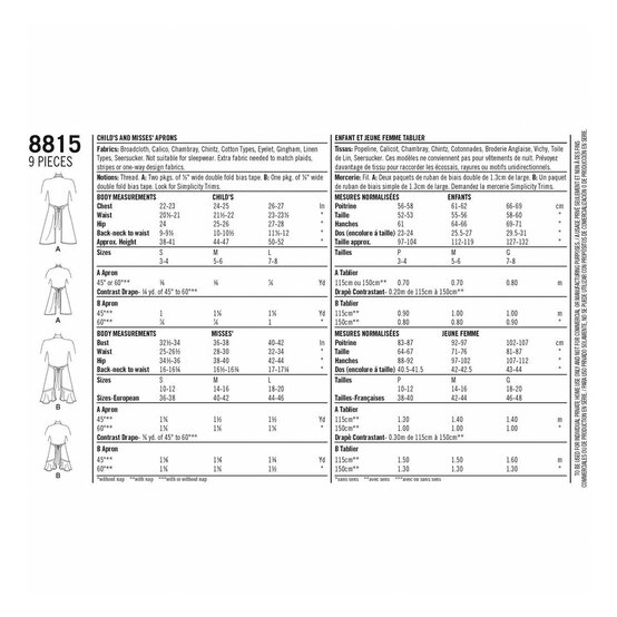 Simplicity Aprons Sewing Pattern 8815 image number 2