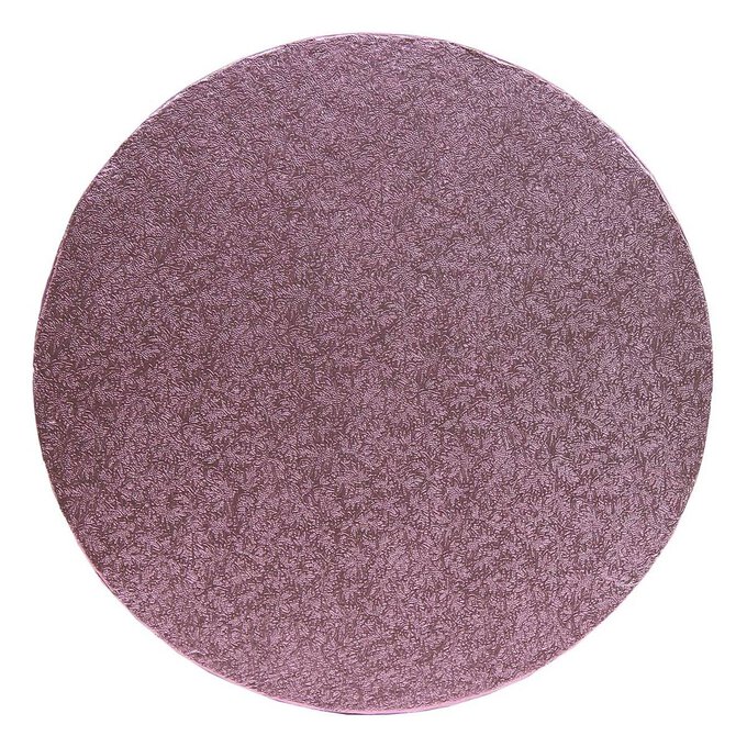 Pink 10 Inch Round Cake Board image number 1