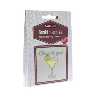 Mini Cheers to You Embroidery Kit