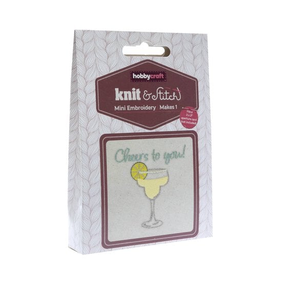 Mini Cheers to You Embroidery Kit image number 1