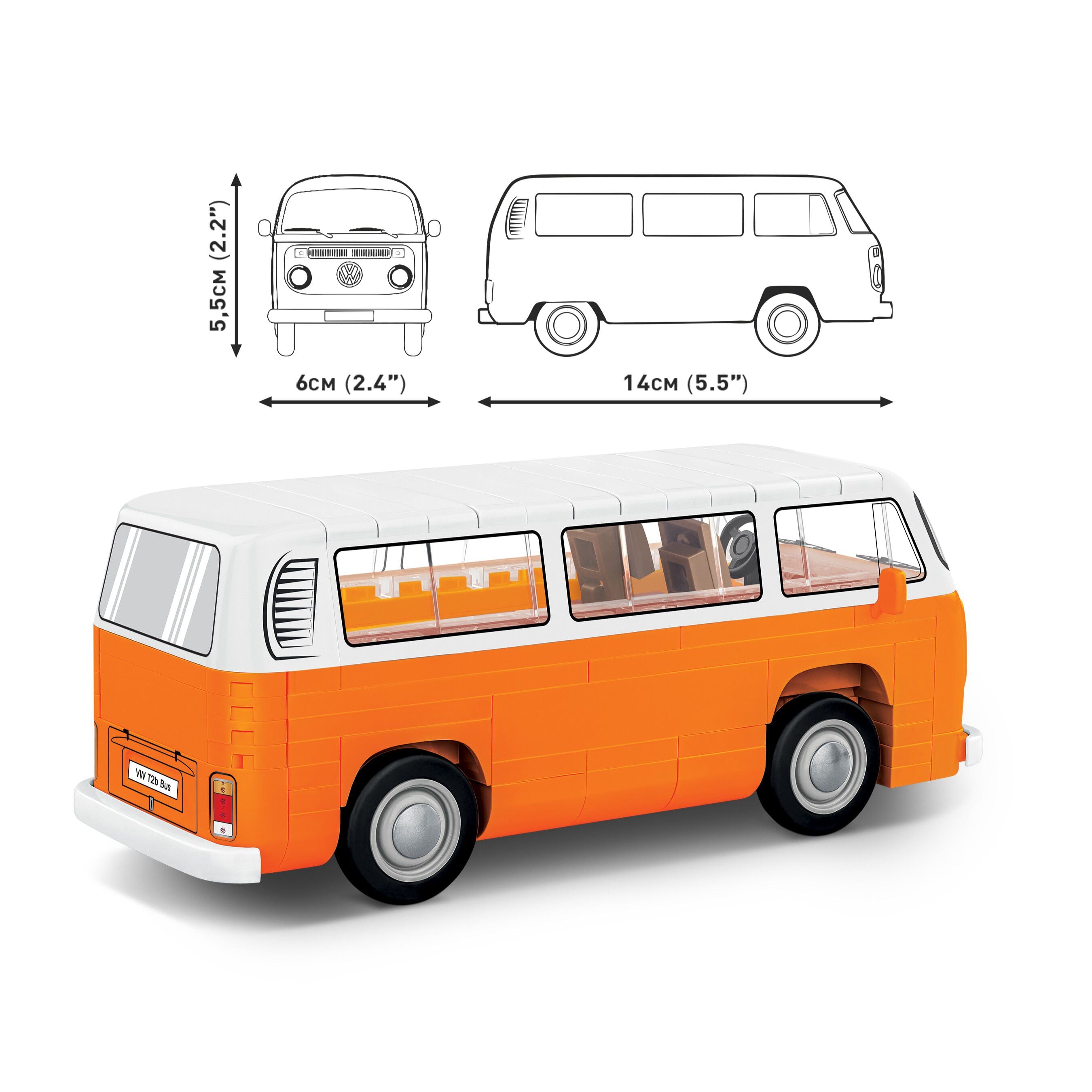 Cobi Volkswagen T2B Bus 145-piece construction set | Kärkkäisen Verkkokauppa