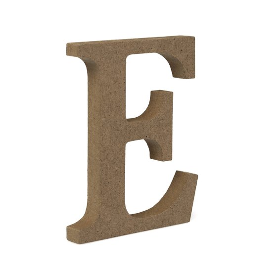 MDF Wooden Letter E 8cm image number 1