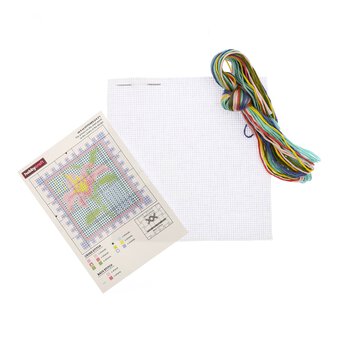 Mini Flower Stamp Cross Stitch Kit