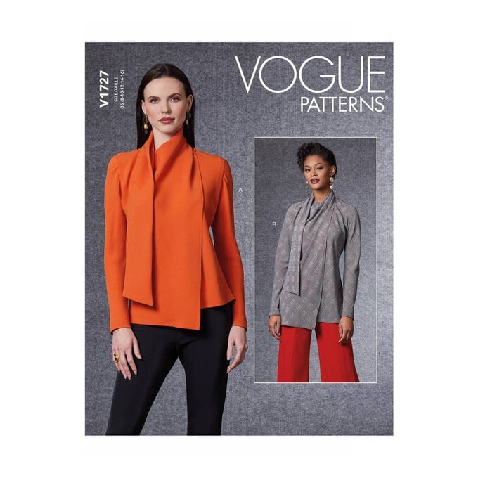 Vogue Women’s Blouse Sewing Pattern V1727 (8-16) image number 1