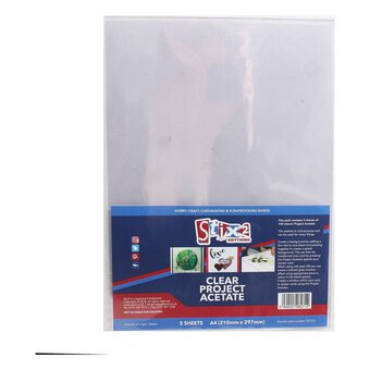 Stix 2 Anything Clear A4 Acetate Sheets 5 Pack