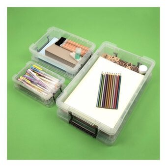 Whitefurze Allstore Clear Storage Box Set 3 Pack image number 2