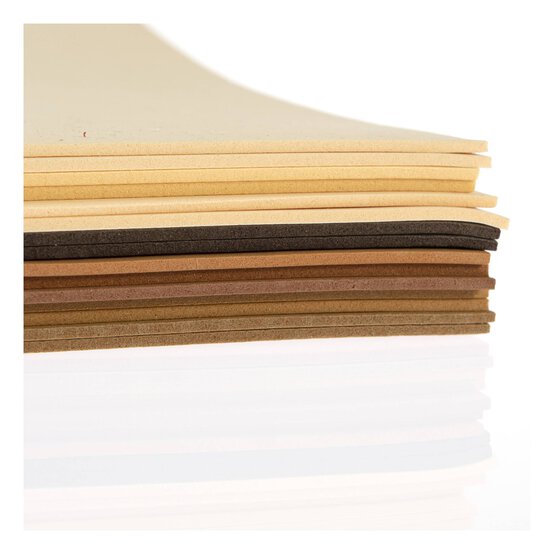 Skin Tone Colour EVA Foam Sheets 15 Pack image number 2