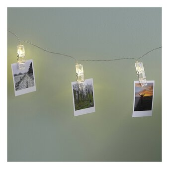 Create & Celebrate LED String Lights with Pegs 1.5m