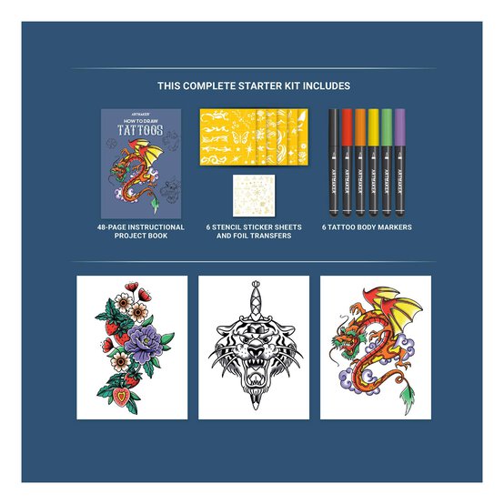 Artmaker How to Draw Tattoos Kit image number 3