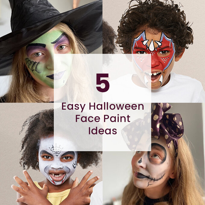 5 Easy Halloween Face Paint Ideas | Hobbycraft