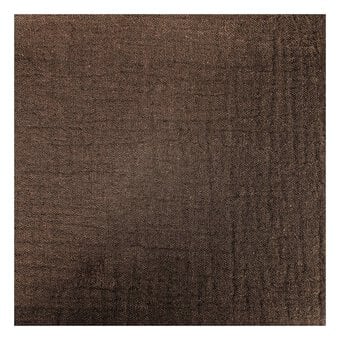Brown Double Gauze Fabric by the Metre image number 2