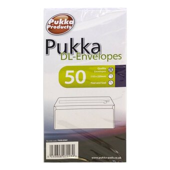 Pukka DL Envelopes 50 Pack White