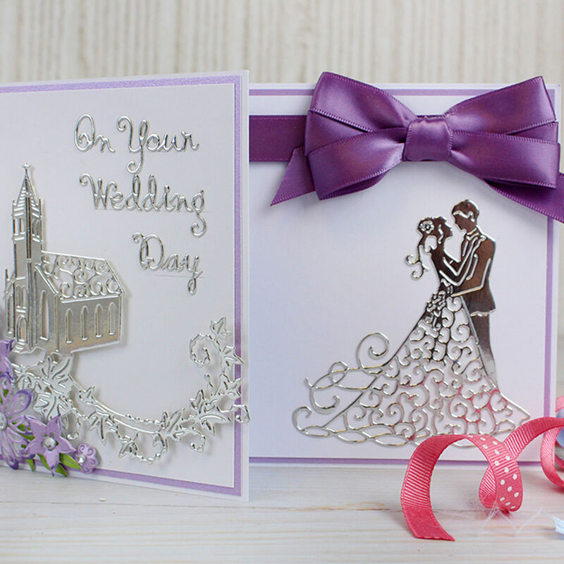 How to Make a Die Cut Wedding Card Hobbycraft