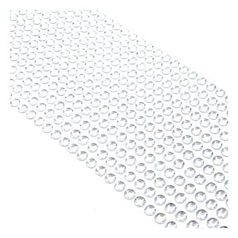 Silver Adhesive Gems 6mm 504 Pack