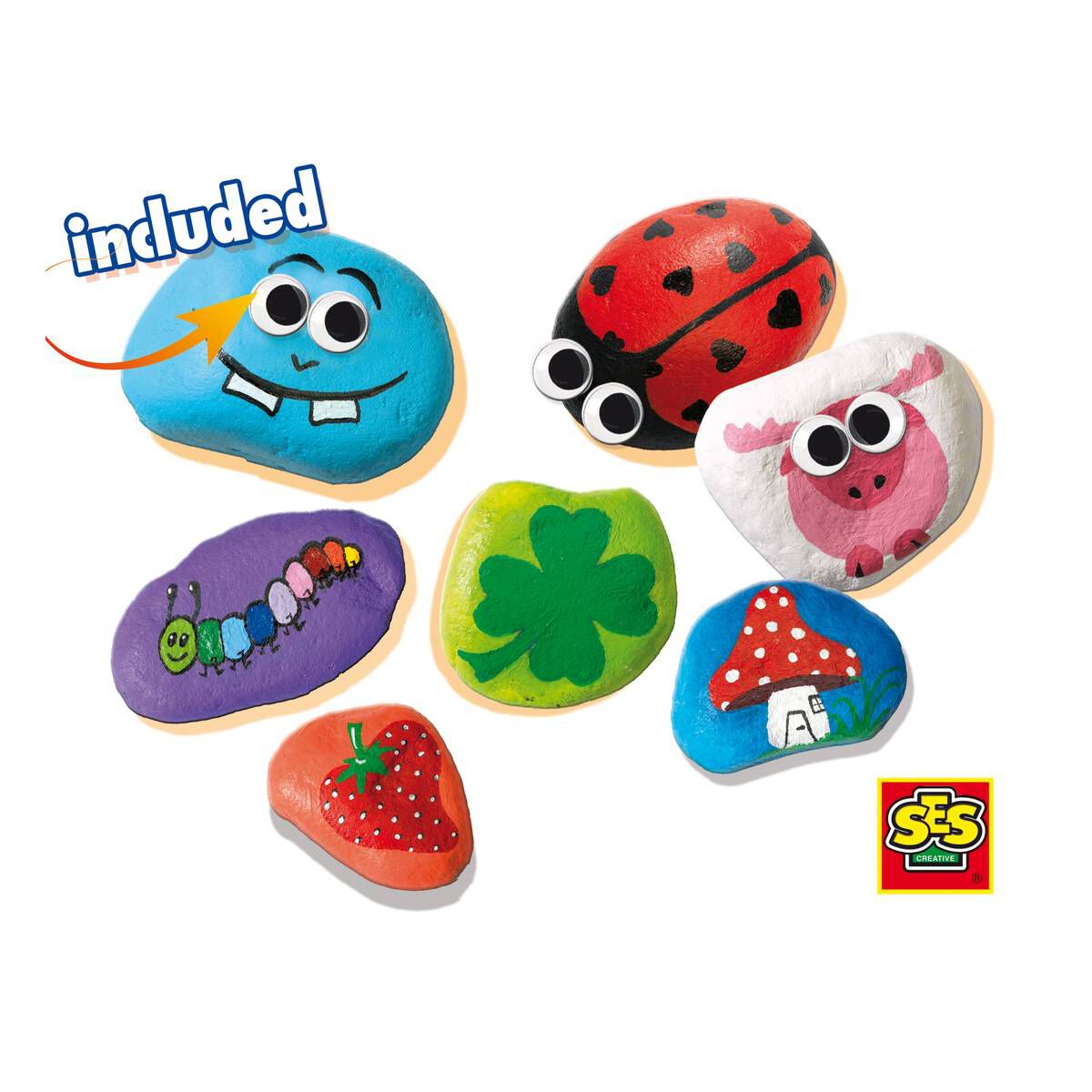 SES Creative Painting Stones Set Hobbycraft
