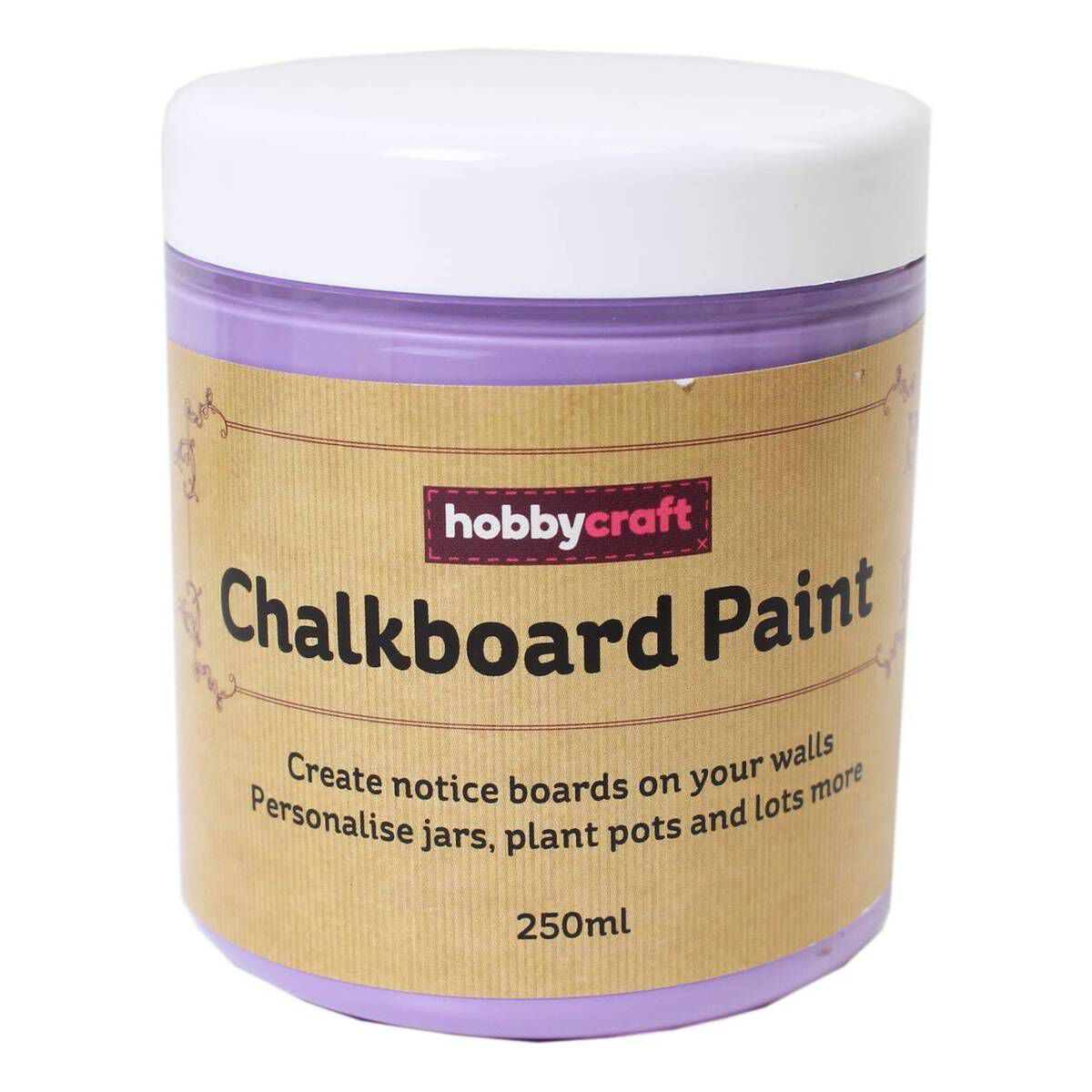 Lilac Chalkboard Paint 250ml Hobbycraft