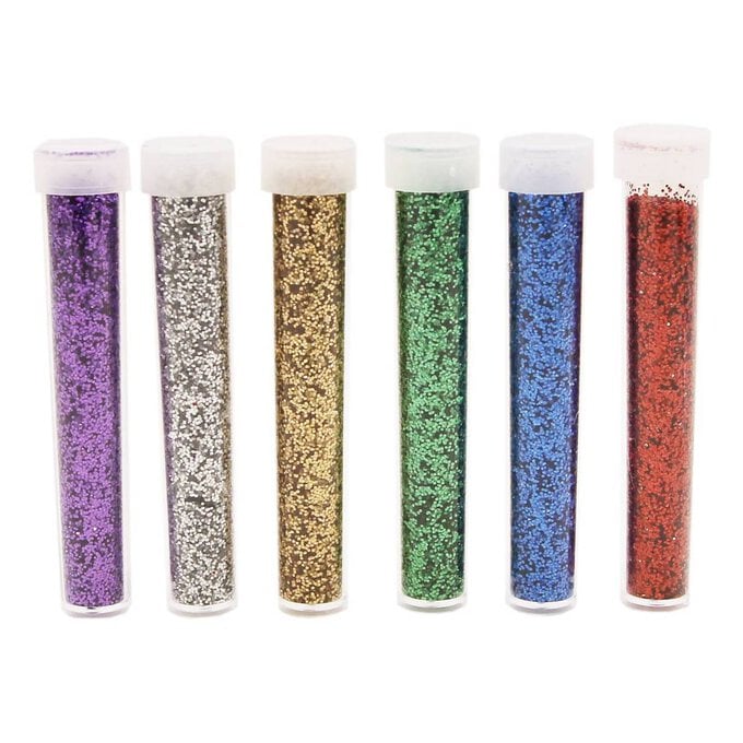Bright Biodegradable Glitter Tubes 6g 6 Pack image number 1